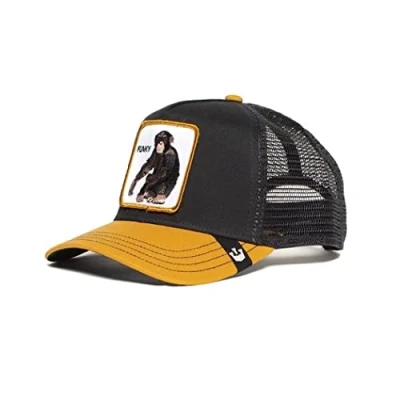 Immagine di Goorin Bros. The Funky Monkey Black A Frame Adjustable Trucker Cap One Size