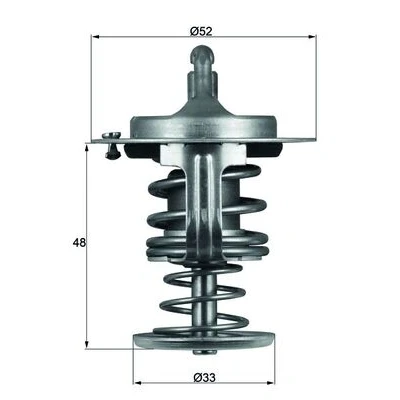 Immagine di MAHLE ORIGINAL TX 82 80D Termostato motore 80 52 con guarnizione TOYOTA: Aygo, Yaris I Hatchback, II DAIHATSU: Terios I,