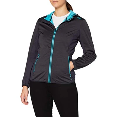Immagine di CMP Giacca in softshell da donna con cappuccio fisso, Antracite, 46