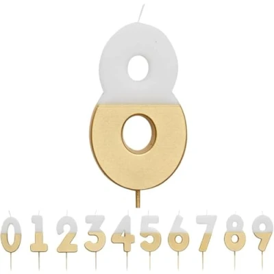 Immagine di Talking Tables Decorazione per Torta con Numero 8