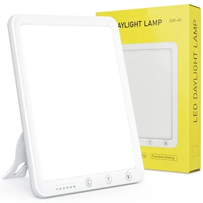 Immagine di lampada diurna, 10000 lux, luce solare a LED, con dimmer continuo, senza raggi UV, spettro completo,