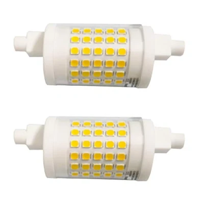 Immagine di YAKAiYAL Lampada LED 10W R7s 78MM Dimmerabile Bianco Freddo 6000K AC220 240V Doppio Termina J78 Lampadine in Ceramica a 360 Gradi 2 Pack