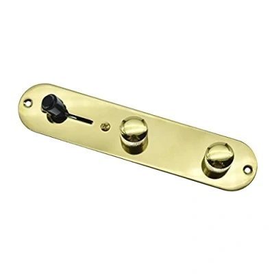 Immagine di KAISH Piastra di controllo completamente caricata precablata a 3 vie con cablaggio per Fender Tele/Telecaster Gold