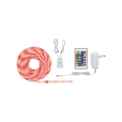 Immagine di Paulmann 78978 Luminosa Universal Strip Light Interno 5 M Multicolore RGB, Bianco, 5m