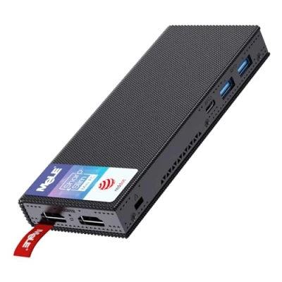 Immagine di Mele PCG02 Pro Mini PC Stick Windows 11 Celeron N5105 (fino a 2,9GHz) 8GB 256GB Micro Computer Fanless Small Desktop con Gigabit Ethernet 2.4G/5G, BT5.1, doppio HDMI 4K, VESA