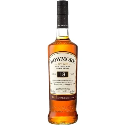 Immagine di Bowmore 18 Years Old Islay Single Malt Scotch Whisky 43% Vol. 0,7l in Giftbox 700 ml