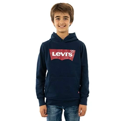 Immagine di Levi&#039;s Batwing Screenprint Hoodie Felpa con cappuccio per bambini, Taglia: 104, Dress blues