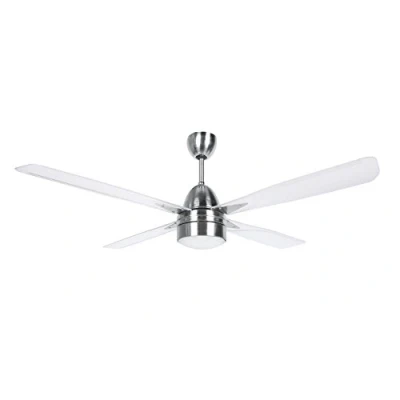 Immagine di Orbegozo CP71132 Ventilatore da soffitto con Luce e Telecomando, 4 Pale, Diametro 132 cm, Potenza 90 W, 3 velocità, Inossidabile, Acciaio Inox