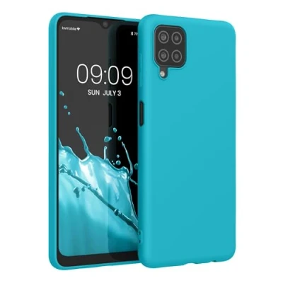 Immagine di kwmobile Custodia Compatibile con Samsung Galaxy A12 Cover Back Case per Smartphone in Silicone TPU Protezione Gommata ghiaccio freddo