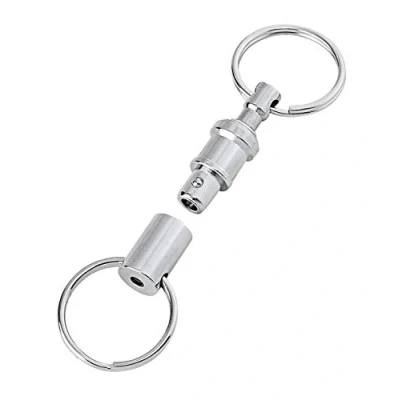 Immagine di Wedo 26251526 Multi Portachiavi, 2 Anelli con Accoppiamento ad Innesto, Argento