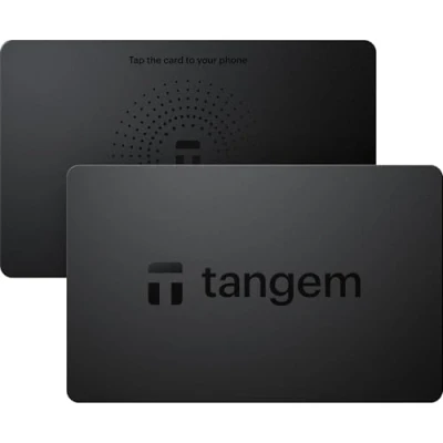 Immagine di TANGEM Confezione da 2 Secure Crypto Wallet Conservazione frigorifera affidabile per Bitcoin, Ethereum, NFT e altre monete Portafoglio hardware offline al 100%