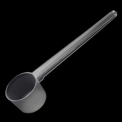 Immagine di R&amp;R SHOP Cucchiaio Dosatore da 5gr, con Scala Graduata 2gr, 3gr, 4gr, in Polipropilene. Adatto per uso Alimentare (5 Pezzi)