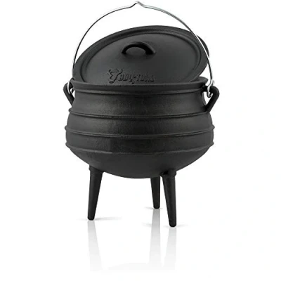 Immagine di BBQ TORO Potjie l Scelta di Varie Dimensioni Pentola in ghisa Forno Olandese sudafricano (Potjie #6 (ca. 14 litros))