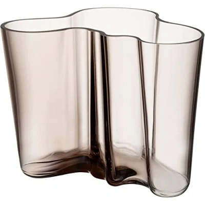 Immagine di Iittala Alvar Aalto Collection Vaso, Vetro Cristallo, Lino