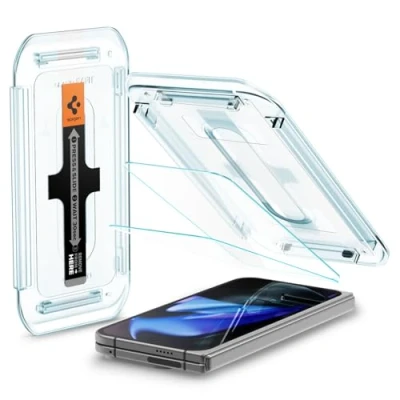 Immagine di Spigen Glas.tR EZ Fit Vetro Temperato compatibile con Google Pixel 9 Pro Fold, 2 Pezzi, Installazione Facile, Cristallino, Durezza 9H Pellicola prottetiva
