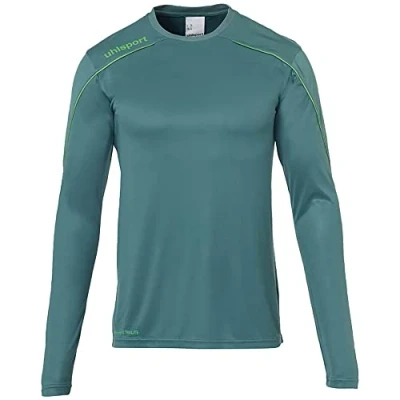 Immagine di uhlsport Maglia a Maniche Lunghe Stream 22, Unisex Bambini e Ragazzi, Fir Grün/Fluo Grün, 164