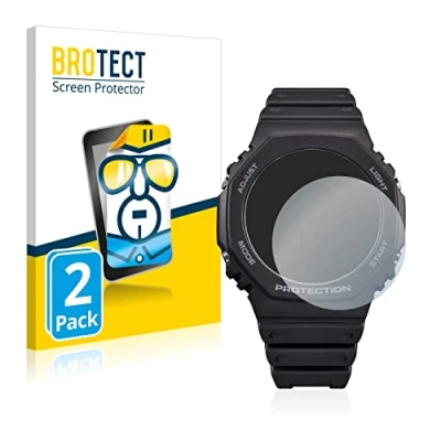 Immagine di brotect Pellicola Protettiva per Casio G Shock GA B2100 Protezione Schermo (2 Pezzi) [Trasparente, Anti Impronte]