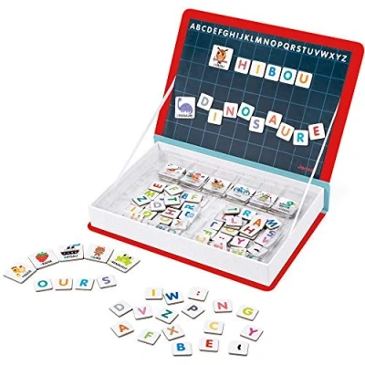 Immagine di Janod J02711 Magneti&#039;Book Alphabet Educational Game, French Version,Red