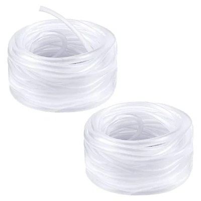 Immagine di Yangfei 2 Rotondi Tubo Flessibile Trasparente 4mm(Diametro Interno) x 6mm(Diametro Esterno) in PVC di 5 Metri per Acquario Serbatoio Giardino(Lunghezza:10 Metri)