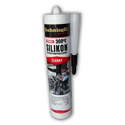 Immagine di Technicqll Adesivo sigillante siliconico resistente alle temperature (fino a 300 C), ml, colore: nero