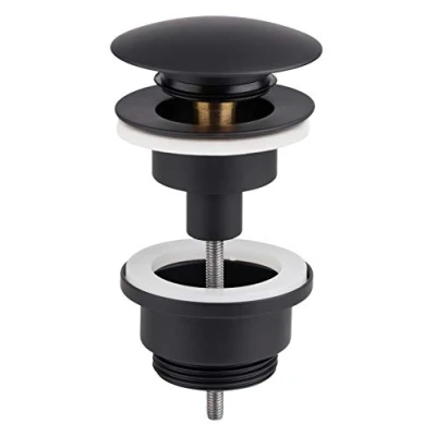 Immagine di Cornat T3176033 Tappo antiodore per lavabo, 1 1/4 pollici x 32 mm, design triangolare, salvaspazio, facile da pulire e resistente alla corrosione, cromato