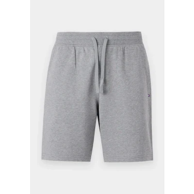 Immagine di Tommy Hilfiger Uomo Pantaloncini in Felpa Essential Terry Cotone, Grigio (Medium Grey Heather), S