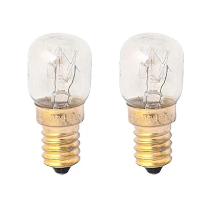 Immagine di LEDLUX 2 PCS Lampadine Da Forno e Microonde, E14 15W 230V 80 Lumen 2800K, Resistente Alta Temperatura Fino a 300 Gradi (ST22)