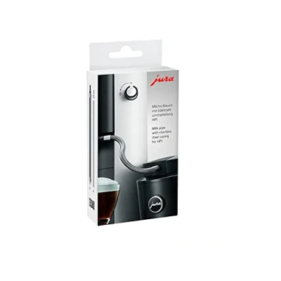 Immagine di Jura 24112 Tubo per Latte con Rivestimento in Acciaio Inox HP1, Argento