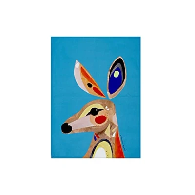 Immagine di Maxwell &amp; Williams Pete Cromer Strofinaccio da Cucina 100% Cotone, Motivo Canguro, 70 x 50 cm