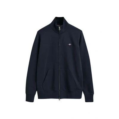 Immagine di GANT REG Shield Felpa con zip, Uomo, Taglia: 3XL, Evening blue