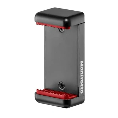Immagine di Manfrotto MCLAMP, Morsetto Universale per Smartphone Con Attacchi Filettatura, iPhone o Senza Custodia, Ripiegabile, Dimensioni Compatte, Vlogging, Nero
