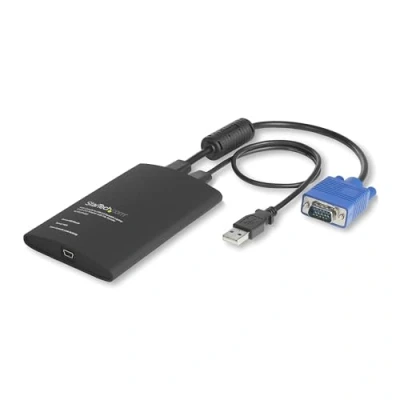 Immagine di StarTech.com Crash Cart portatile, console KVM a USB 2.0 del laptop con trasferimento di file e Acquisizione Video, Adattatore Cartc (NOTECONS02)