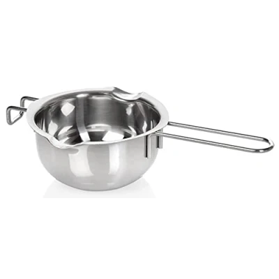 Immagine di wenco 555029 Ciotola per bagnomaria Premium con manico, in acciaio inox antiruggine, 14 cm, colore: argento