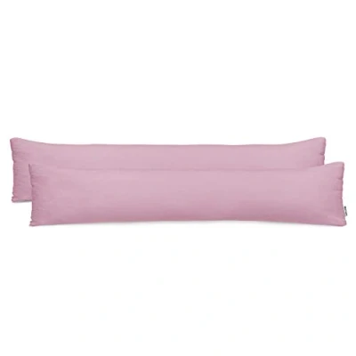 Immagine di DecoKing 2 federe 40 x 200 cm, in cotone, con chiusura lampo, colore: ambra