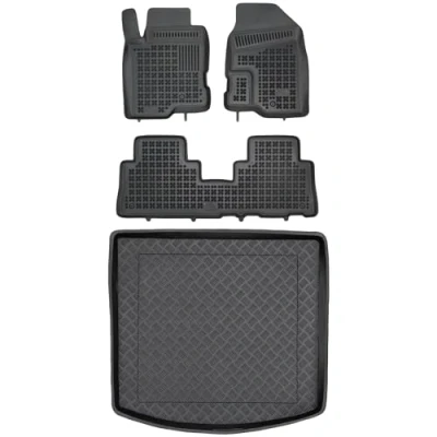 Immagine di M MOTOS Set di tappetini in gomma e Pe per il bagagliaio Opel Antara 2006 2017 Migliorate vostro comfort viaggio con tappetino antiscivolo auto tut