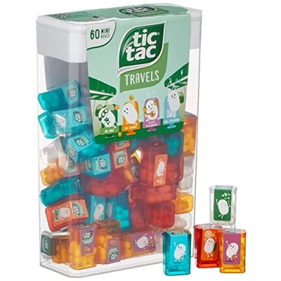 Immagine di Tic Tac Travels caramelle confetti menta e frutta confezioni piccole 60 pz