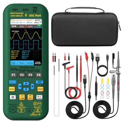 Immagine di BSIDE oscilloscopio a 2 canali 3.98 TFT Digital multimetro generatore di segnale flessibile 4 in 1 portatile laboratorio Automotive Tester