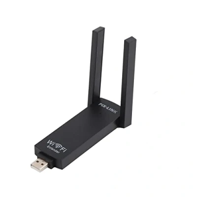 Immagine di Estensore di segnale WiFi, portatile esterno 300M Doppia antenna USB Amplificatore portata WiFi Router wireless Ripetitore AP