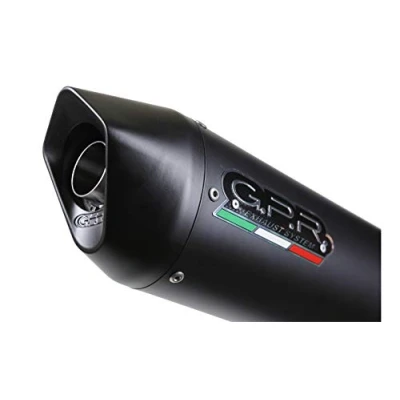Immagine di GPR EXHAUST SYSTEM Scarico 83.E Terminale Omologato con Raccordo,compatibile DUKE 125 2017/18, Furore Nero