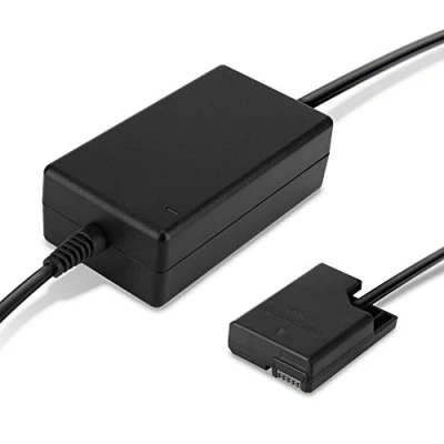 Immagine di subtel® Alimentatore EH 5 5A 5b 5c + EP Compatibile con Nikon Coolpix P7000 P7100 P7700 P7800 D3100 ca. 3m DC Coupler accu Adattatore, Alimentazione da Corrente di Rete Accoppiatore CC