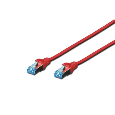 Immagine di Digitus DK 1532 020/R RJ45 cavo di rete, patch CAT 5e SF/UTP 2.00 m Rosso coppie intrecciate 1 pz.