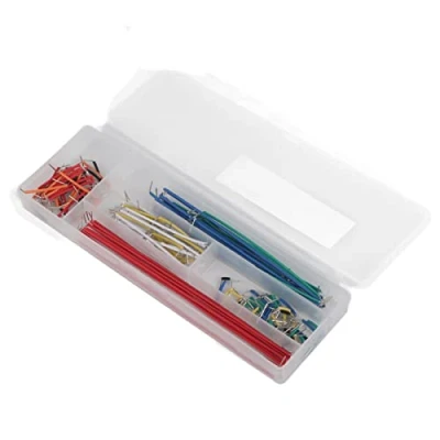Immagine di 140 Pcs Kit Breadboard Cavetti Jumper Filo Wire Ponticello Cavi Connettori Circuito Ponticelli 14 Lunghezze differenti di Cavallotti Cavetto diagramma Schema Base Con Scatola Portaoggetti