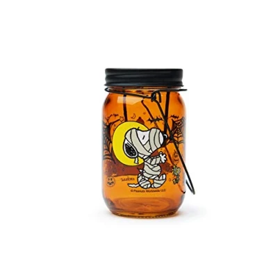 Immagine di Excelsa Peanuts Halloween Lanterna Porta Tealight, Arancio, Dimensioni: 7,5 x H.13 cm