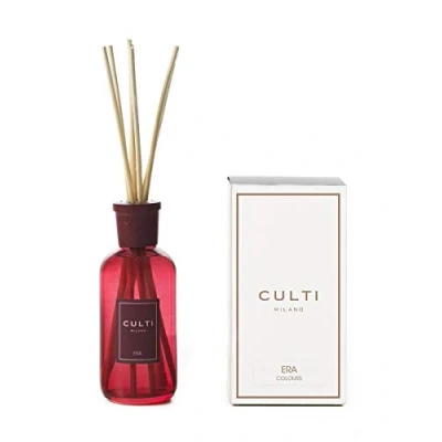 Immagine di Diffusore bastoncini Stile Rubino da 250 ml CULTI MILANO Fragranza ERA, alle foglie di cassis, rosa e ambra vegetale Durata 3 mesi Metratura 10 mq
