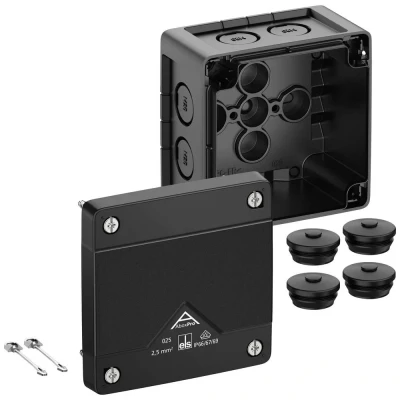 Immagine di Spelsberg 40200001 Cassetta di derivazione (L x L A) 92 60 mm Nero IP66, IP67, IP69 1 pz.