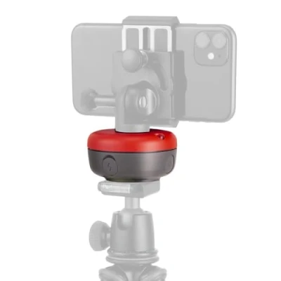 Immagine di JOBY Spin Testa Elettronica Bluetooth, Motion Control, Base Panoramica Motorizzata per Smartphone, Video Panoramici, Attacco Treppiede, Vlogging, Content Creator, Riprese, Timelapse, Controllo con App