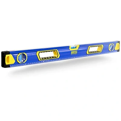 Immagine di S&amp;R Livella a Bolla Magnetica Professionale 80 cm (orizzontale/verticale / 45). Classe di precisione 1 Design Ucraino