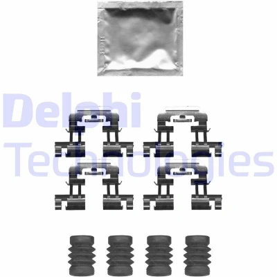 Immagine di DELPHI LX0677 Kit accessori, Pastiglia freno MAZDA: 3 Hatchback