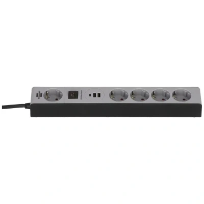 Immagine di Brennenstuhl 9123020538 Multipresa con interruttore Nero/grigio Schuko 1 pz.