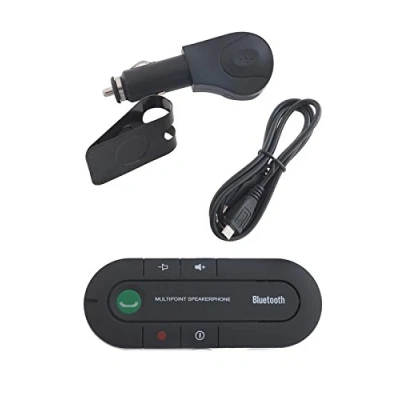 Immagine di Kamiustore Kit Vivavoce Bluetooth V4.1+EDR Universale per Auto multipoint Senza Fili